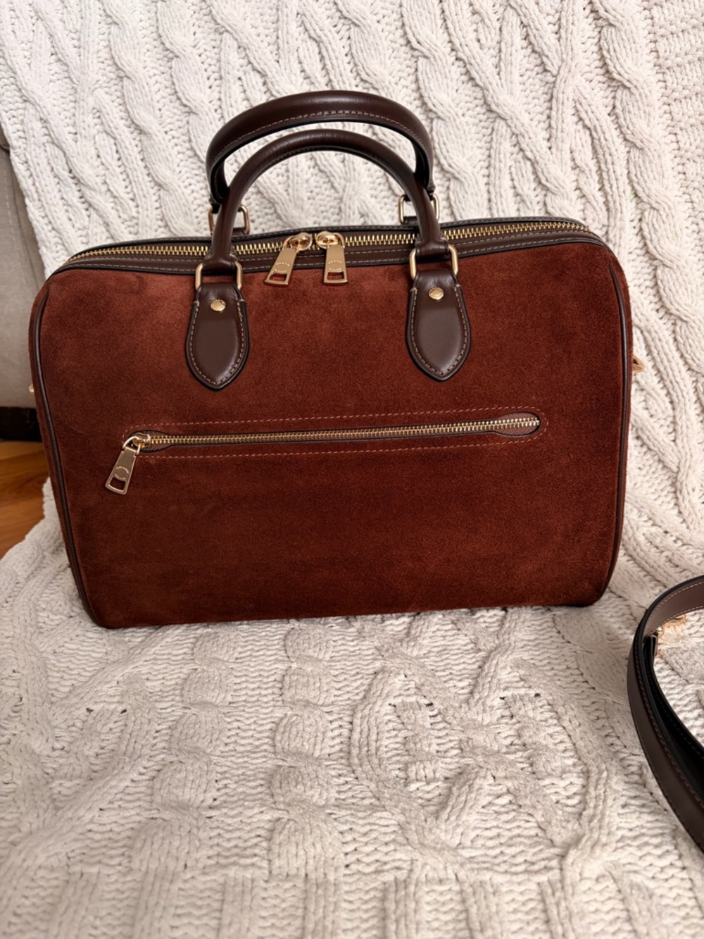 Coach Large Suede Rowan - Picture 3 of 8